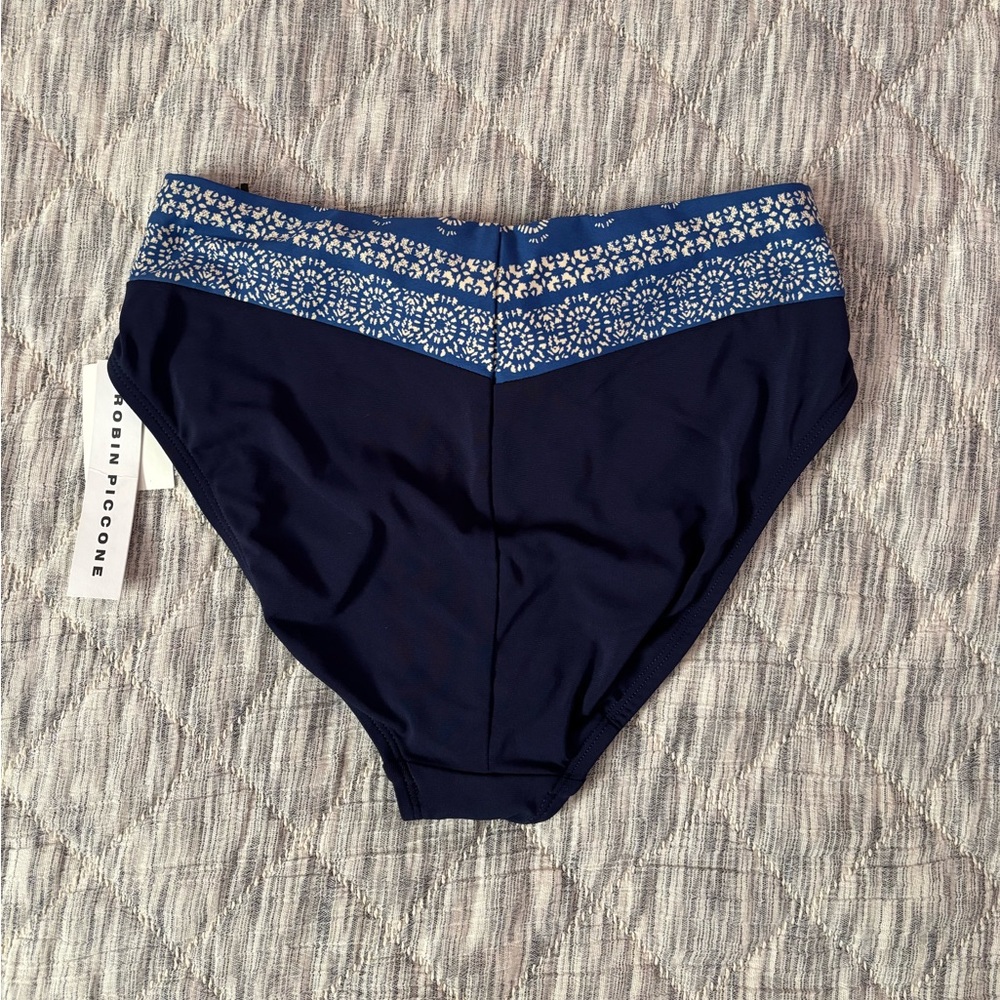 Robin Piccone High Waisted Bikini Bottom Sz 8/M NWT | Robin Piccone Bikini NEW- - Picture 4 of 6